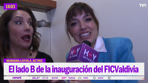 Yamila Reyna se metió al camarín de Mariana Loyola en la ceremonia de inauguración
