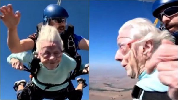 Alcanzó a cumplir su sueño: murió Dorothy Hoffner, mujer de 104 años que batió récord en paracaídas
