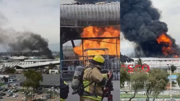 VIDEOS: los registros que ha dejado el incendio en planta de Gasco en Maipú
