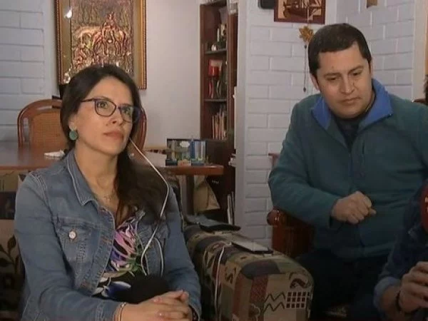 Tomás Galindo y su familia