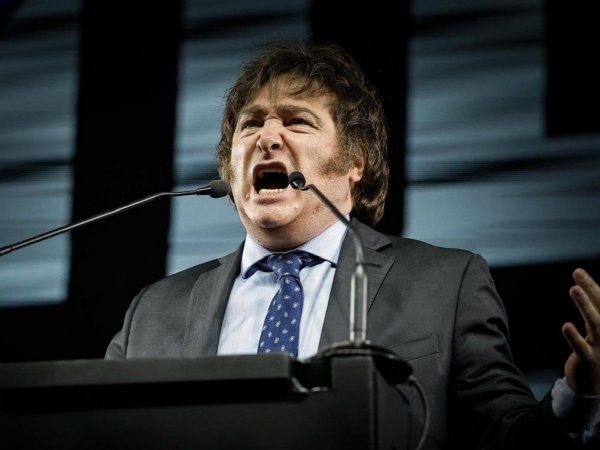 Javier Milei en discurso