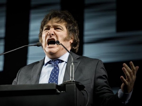 Javier Milei en discurso