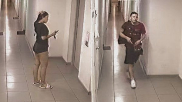 Femicidio de joven colombiana: cámaras del edificio registraron paso de la víctima y su pareja previo al hecho
