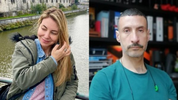 <p>Mónica Godoy y Carlos Concha</p>Reencuentro noventero: Mónica Godoy y su junta con el "Jota"
