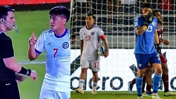 Así reaccionaron los jugadores de la Roja con Marcelino Núñez tras su expulsión
