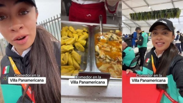 Villa Panamericana: atleta mexicana mostró cómo son los comedores