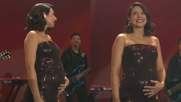 ¡Hermosa!: Daniela Castillo lució su guatita de embarazo en la Quinta Vergara