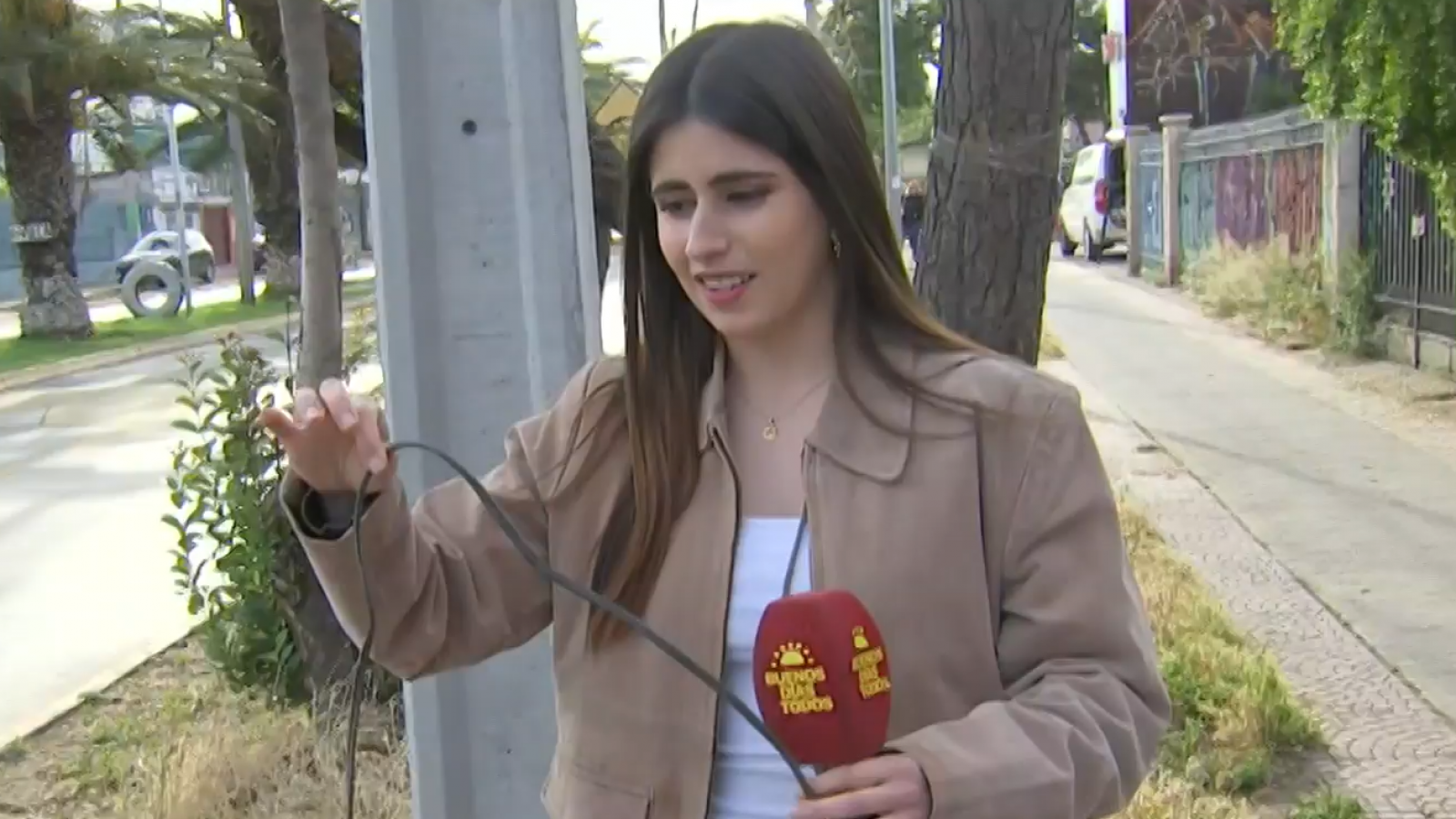 ¡Buenas noticias! Tras cinco meses de espera, arreglan poste de luz en Renca
