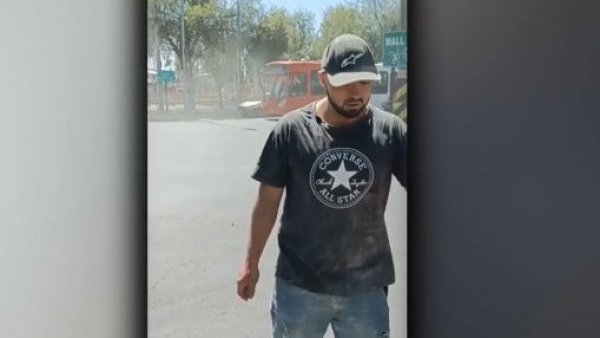 Con un extintor: Pasajero golpea a conductor de RED al exigirle pagar el pasaje
