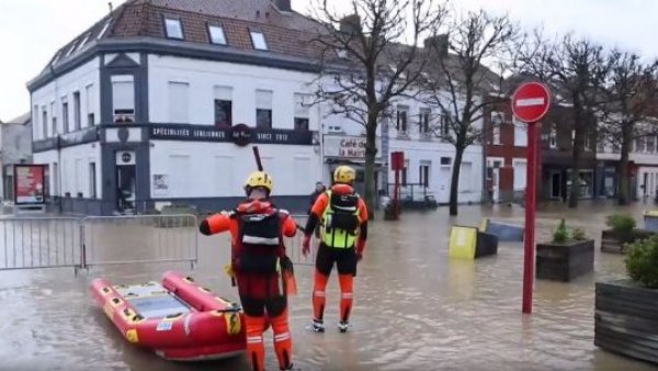 Hallan el cadáver de un hombre arrastrado por las inundaciones del norte de Francia