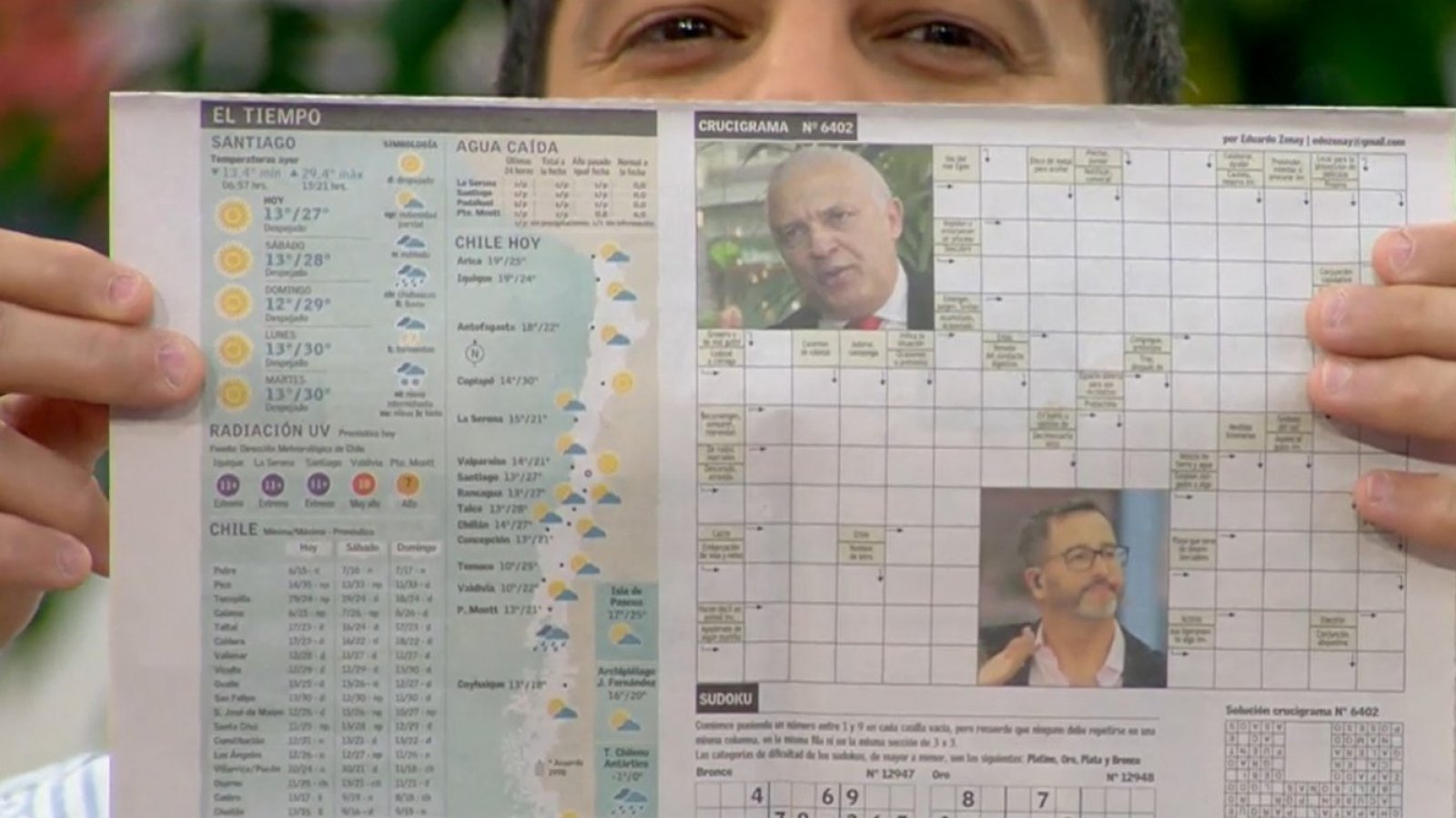 ¿Tú conoces la fama máxima?: Eduardo Fuentes salió en el puzzle del diario
