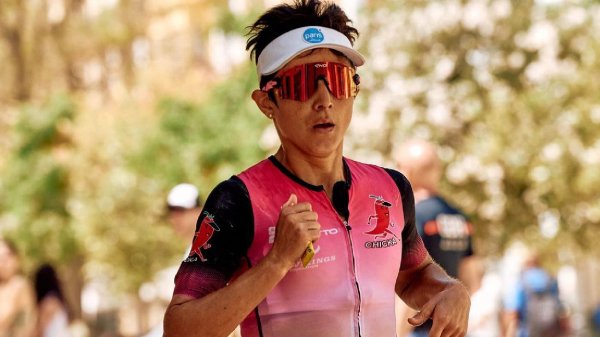 <p>Bárbara Riveros</p>¡Espectacular carrera!: Bárbara Riveros se subió al podio del IronMan 70.3
