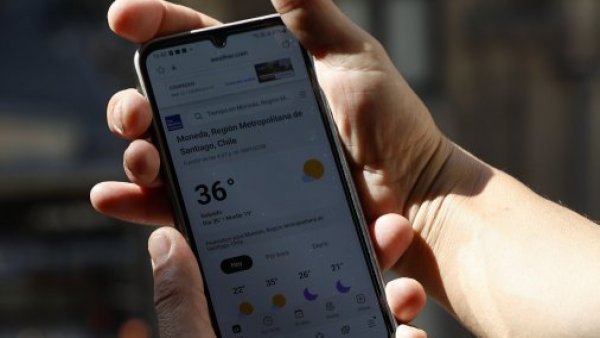 Temperatura máxima en Santiago llegó a los 36,7° C
