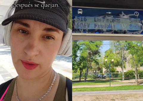 "¡Cómo tanta maldad!": Mujer denuncia destrozos en paradero inclusivo de Ñuñoa
