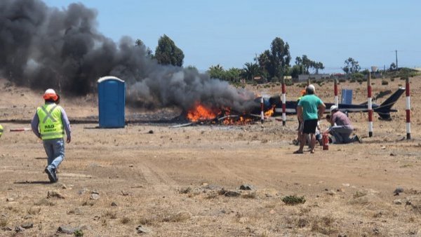 Helicóptero de la PDI cayó en Pichidangui
