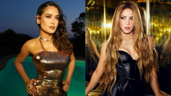 Salma Hayek dedica sexy baile a Shakira por su cumpleaños