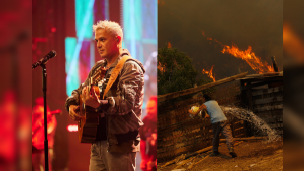 Alejandro Sanz promete ayudas económicas para damnificados de incendios
