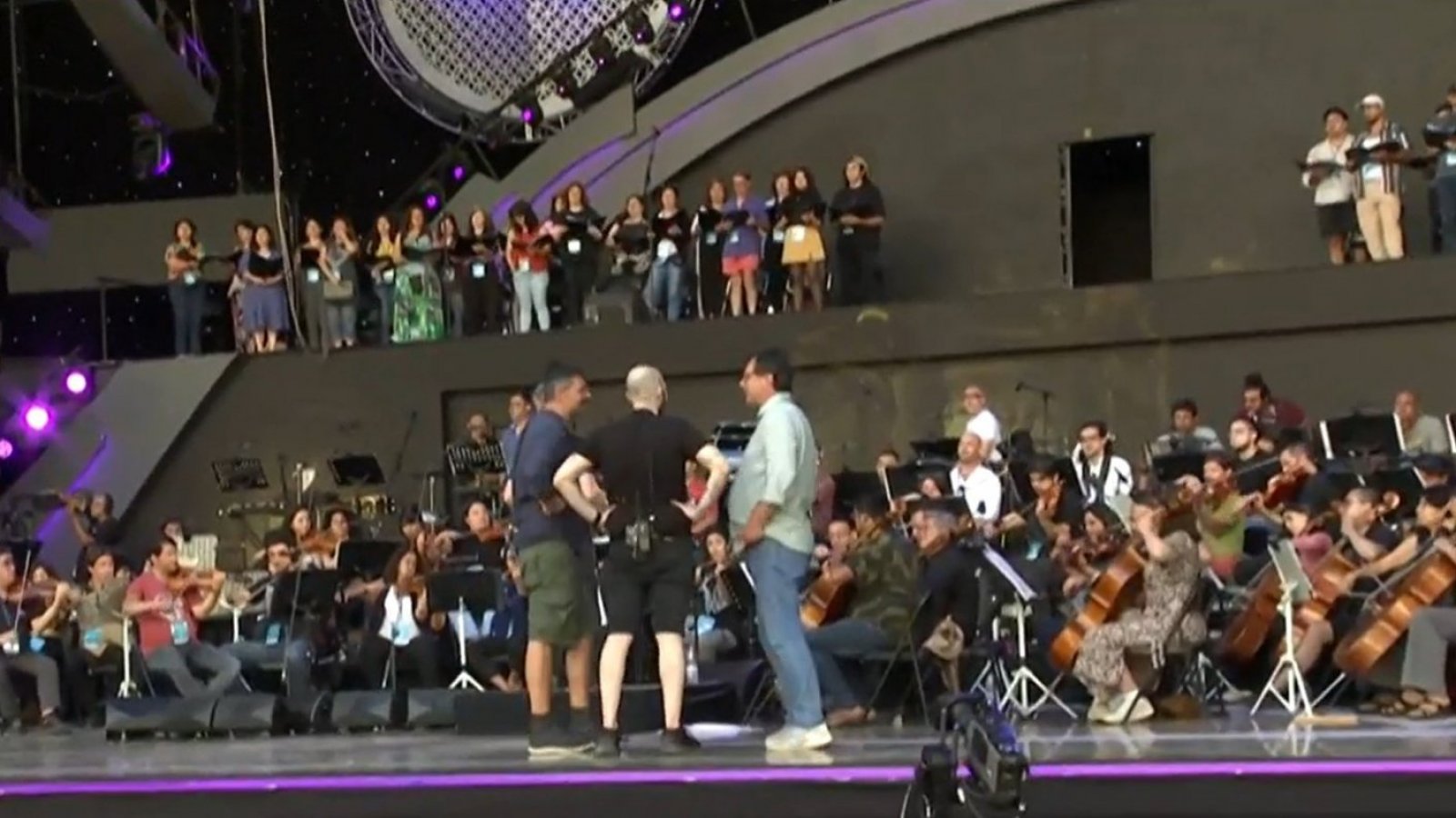 ¡Con 114 músicos sobre el escenario! Así es el ensayo de Andrea Bocelli
