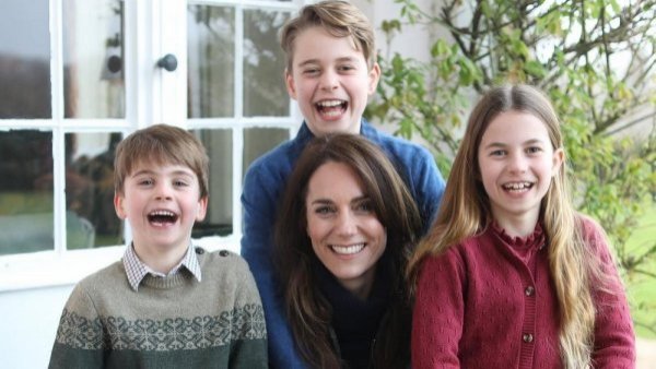 Descubren nueva foto editada por Kate Middleton: En el registro se aprecia a la reina Isabel junto a sus nietos