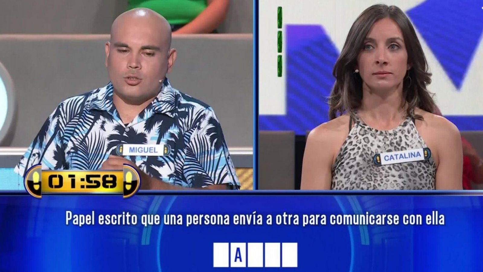 Miguel no pudo contra Catalina: Así fue la primera caída de este miércoles en ¡Ahora Caigo!
