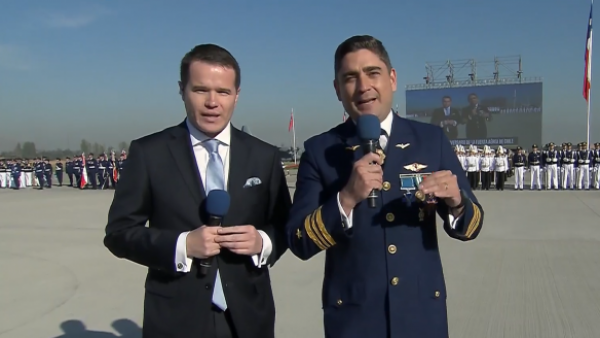 Histórica transmisión: Así comenzó la ceremonia del aniversario de la FACH en TVN

