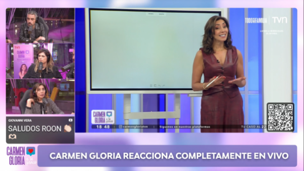 <p>“Lo que haces es mágico”: Pamela Lagos emociona a Carmen Gloria Arroyo</p>“Lo que haces es mágico”: Pamela Lagos emociona a Carmen Gloria Arroyo
