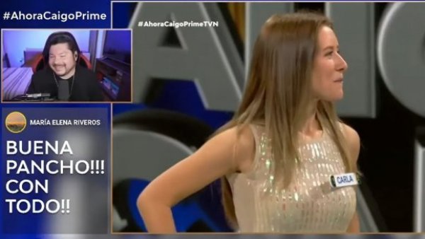 La reacción de Pancho con la presentación de Carla Jara en "Ahora Caigo Prime"
