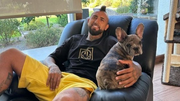 <p>"Apareció": el susto que vivió Arturo Vidal por 'culpa' de su mascota</p>
