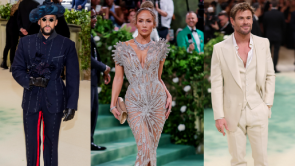 Bad Bunny, JLO y Chris Hemsworth abren la alfombra verde de la Met Gala