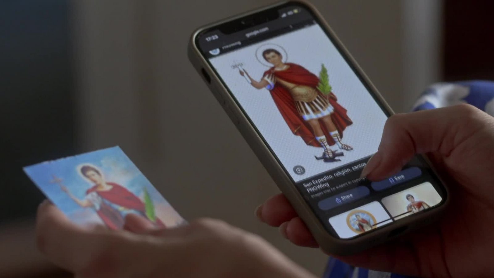 La estampita de San Expedito
