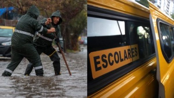 Suspenden clases en Quilicura por efectos del sistema frontal
