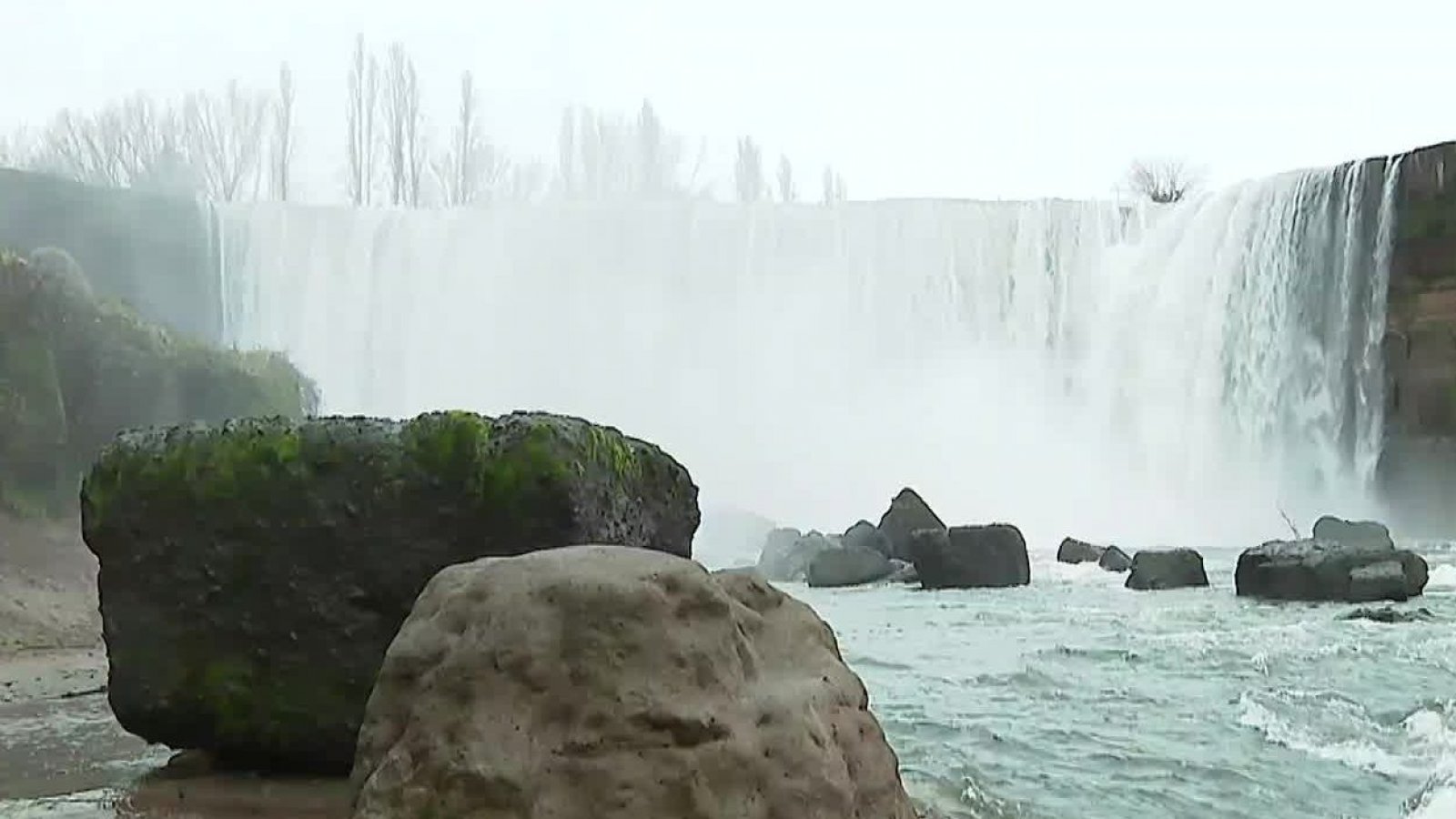 Así está el Salto del Laja con la intensidad de las lluvias
