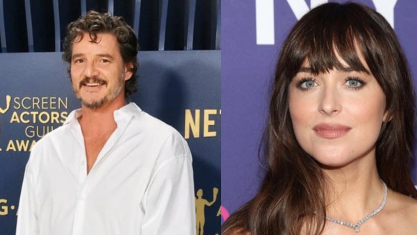 Pedro Pascal sube foto con tierno beso de Dakota Johnson
