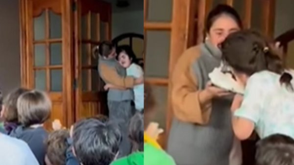 Curso sorprende a alumna en su cumpleaños con emotiva visita

