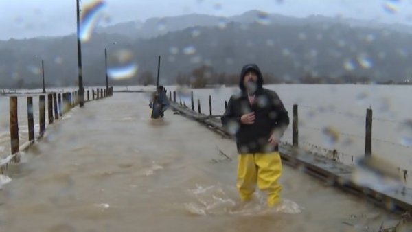 Los estragos del desborde del río Pichilo en la región del Biobío
