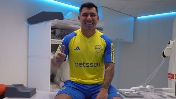 "Aguante Boca": Las primera imágenes de Gary Medel con la camiseta de Boca Juniors