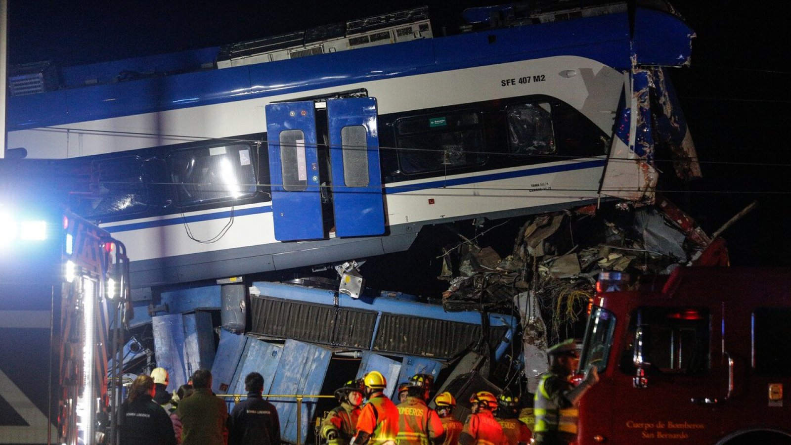 Confirman dos detenidos por choque de trenes en San Bernardo

