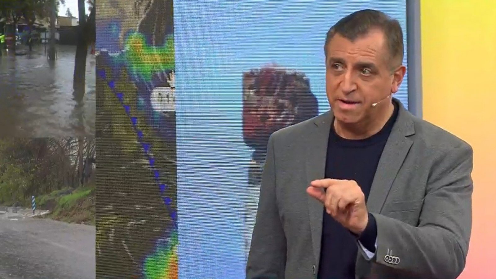 "Es mucho": La estadística que sorprendió a Iván Torres por el agua caída durante este viernes

