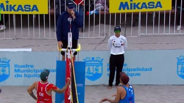 "Punto para...": El polémico cobro en el juego de la dupla Aravena Droguett frente a Argentina

