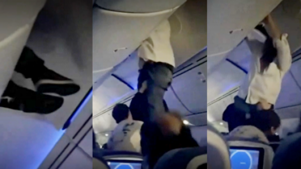 "El avión cae y todos nos elevamos": fuerte turbulencia deja a pasajero atascado en maletero de aeronave