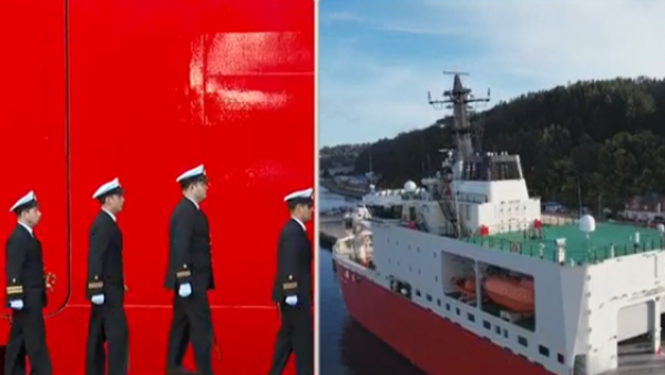 Primer rompehielos construido en Sudamérica: así fue la ceremonia de entrega del buque Almirante Viel
