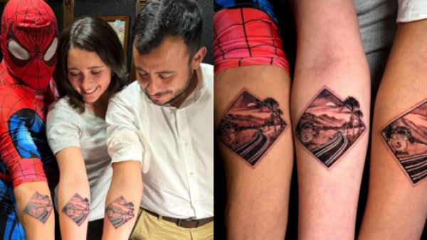Madre de Tomás Ross inmortaliza su caminata con tatuaje: Sensual Spiderman también se unió