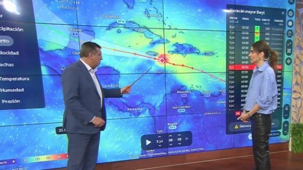 Iván Torres nos explica el avance del huracán Beryl, con vientos potencialmente catastróficos
