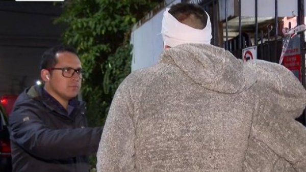 Matrimonio sufre violento turbazo en La Cisterna: Hombre terminó con 10 puntos en su cabeza
