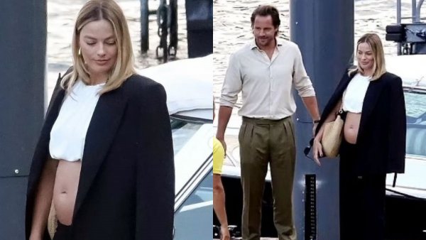 ¡Margot Robbie será madre! fotos muestran su pancita de embarazo
