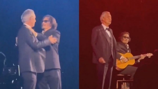 Johnny Depp sorprende al cantar con Andrea Bocelli durante concierto en Italia
