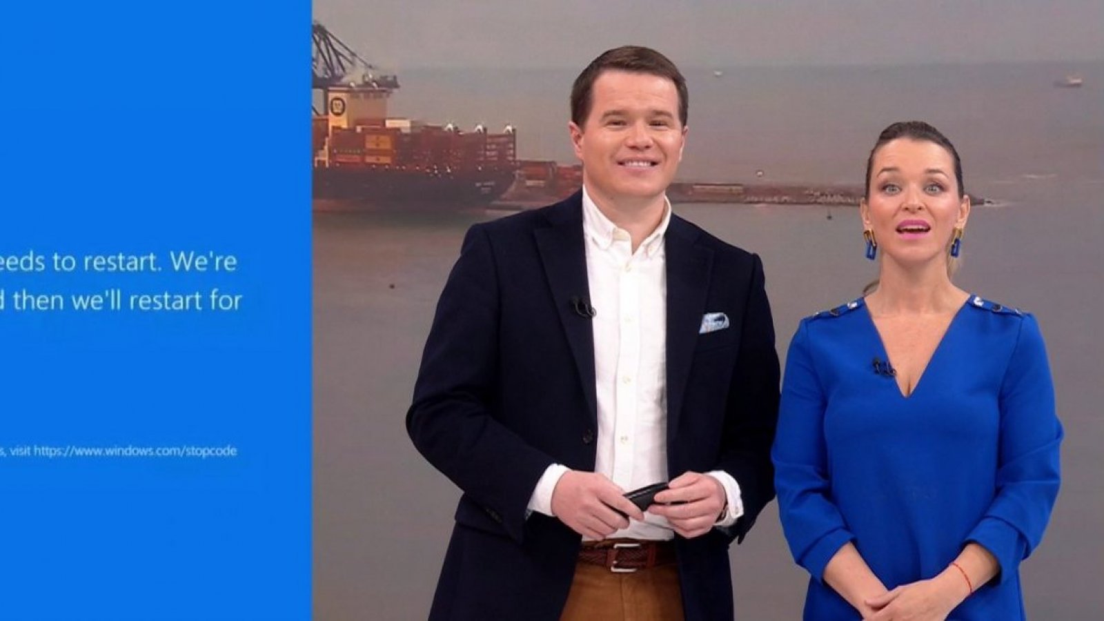 Falla de Microsoft sorprende a Davor y Carla durante el "Buenos Días a Todos"
