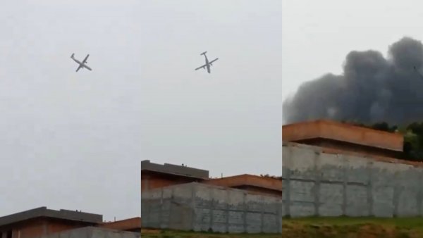 Impactantes registros: Avión con 62 personas a bordo se estrella en Brasil
