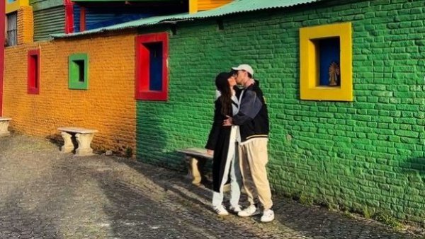 Carla Jara y Diego Urrutia comparten tiernas postales de escapada a Buenos Aires