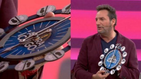 "Lo pondremos en la oficina": Participante obsequia reloj inspirado en ¡Ahora Caigo!
